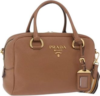 Prada Pre-owned Vintage Handbag - Dames - Vintage Handtas - Bruin - ONE Size - Leer - Vintage