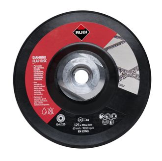 Rubi 32938 100/120 Grit Medio Disco &Oslash;125 - Ref: 32938