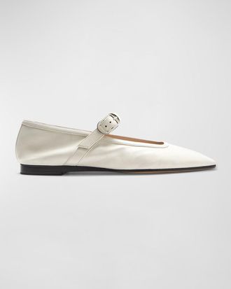 Le Monde Beryl Leather Mary Jane Ballerina Flats