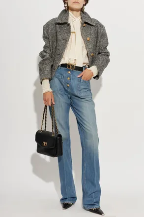 Valentino Garavani Wool Jacket, Womens, Grey
