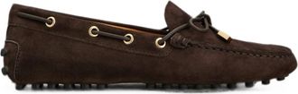 Tod's Dark Brown Round-toe Loafers