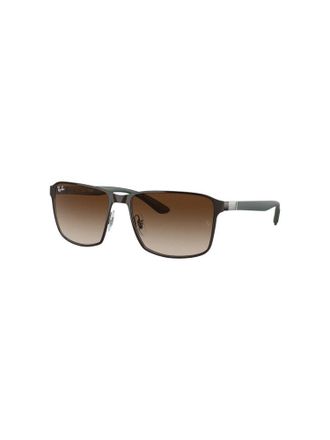 Ray-Ban Zonnebril Bruin op Gunmetal