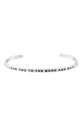 Mantra To The Moon And Back bracelet in Silver at Nordstrom
