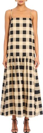 SER.O.YA Seroya Aydan Linen-Blend Maxi Dress