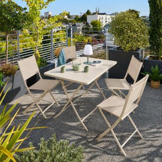 Hesperide Tavolo pieghevole 110x70x71 cm Greensboro argilla