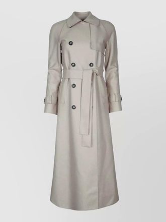 Harris Wharf London women long raglan trench coat wool
