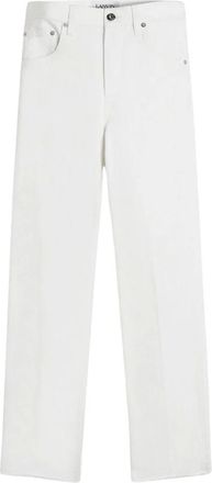 Lanvin Jeans, Heren, Wit, W33, Denim, Straight Jeans in Blauw Denim