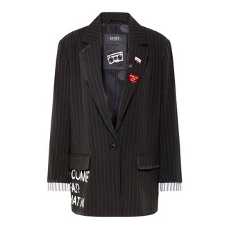 LeComte Dames, Jassen, Zwart, Maat: 3XL Leer