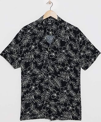Jacamo SS Leaf Print Shirt with Ecovero
