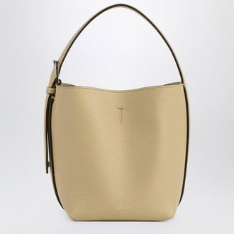 Toteme Small beige Belted tote bag in leather