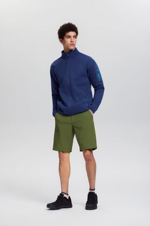 Icepeak Fleecejacke ICEPEAK BREDSTEDT, Herren, Gr. XXL, navy blau, Obermaterial: 100% Polyester, normal, Jacken Fleecejacke, sportlicher Stil, mit Stehkragen,