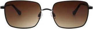 Florence By Mills 54mm Square Sunglasse in Matte Black at Nordstrom Rack
