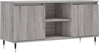 vidaXL Vidaxl - Mueble de tv madera de ingeniería gris Sonoma 104x35x50 cm