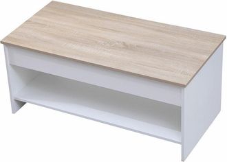 Happy Garden Tavolino bianco e legno hedda