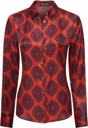 van Laack Cella Blouse - Dames - Overhemden - Rood - M - Overhemden