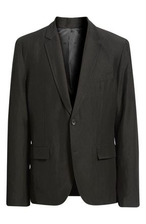Rag & Bone Skeleton Wool & Linen Sport Coat in Black at Nordstrom, Size 36