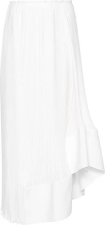 Lanvin midi pleated skirt - women - Polyester - 36 - Black