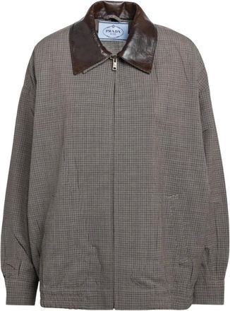 Prada Chaqueta Blus&oacute;n de Lana - Jackets - Mujer - Marr&oacute;n - M
