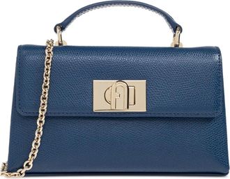 Furla 1927 mini-shopper met kettingbandje - Blauw