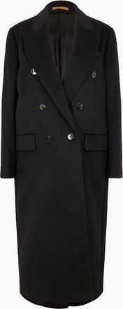 HUGO BOSS Womens Womens 10254771 01 Overcoat - Black - Size: 14