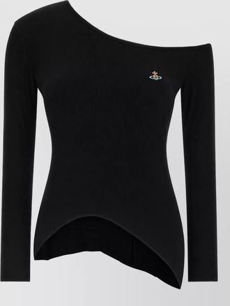 Vivienne Westwood ribbed asymmetric one-shoulder long-sleeve t-shirt