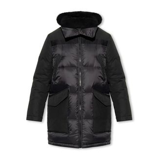 Yves Salomon Down Jackets, male, Black, Size: S Down Jacket