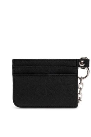 Vivienne Westwood Card Holder With Keychain, Unisex, Black