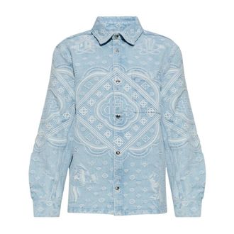 Casablanca Denim Shirt - Heren - Spijkeroverhemden - Blauw - L - Denim - Overhemden