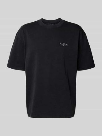 Pegador Oversized T-Shirt mit Label-Stitching in Black, Gr&ouml;&szlig;e XXL