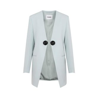 Jil Sander Chinablue Wool Jacket