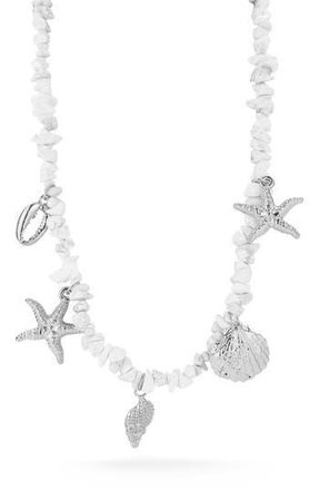 Sphera Milano Shell Charm Necklace in Silver at Nordstrom Rack