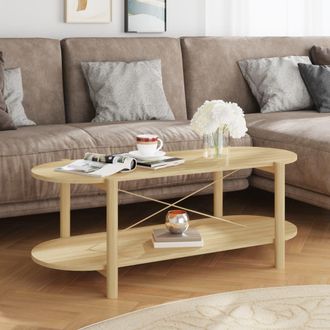 vidaXL Furniture Limited - Mesa De Centro Madera Contrachapada 110x48x40