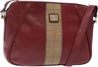 Burberry Pre-owned Cross Body Bags, female, Red, Size: ONE SIZE Pre-owned Shoulder Bag