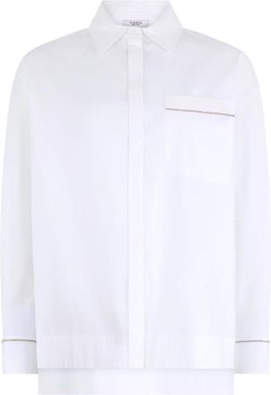 PESERICO Dames, Blouses & Shirts, Wit, Maat: XL