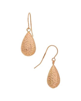Italian Gold, Inc 10K Rose Gold Pear Drop Earrings