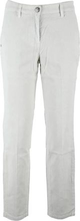 Jacob Cohen Marina Velluto Slim Broeken - Dames - Slim Fit Broeken - Wit - M - Katoen - Broeken