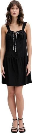 Karl Lagerfeld Dames, Jurken, Zwart, Maat: XL Viscose