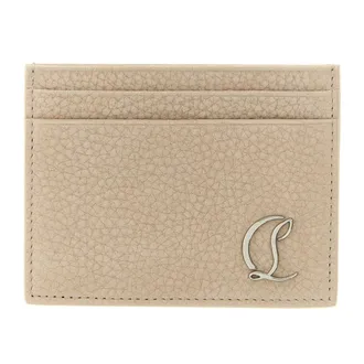 Christian Louboutin Mooncrest Card Holder - Accessories - Hombre - Beige - ONE SIZE