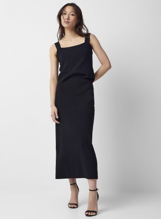 Contemporaine Womens Thick knit pencil skirt