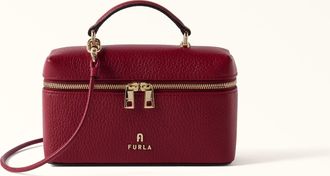 Furla Camelia Borsa Mini Ciliegia D Rosso Pelle Di Vitello Granata Donna