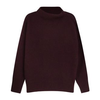 Vince Maglione a collo alto ampio in cashmere - - Knitwear - Donna - Rosso - M