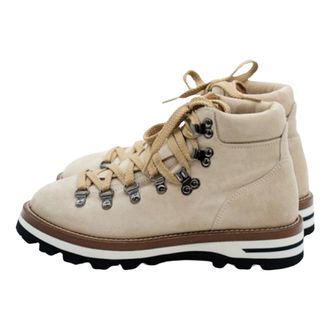 Monpiz Cortina Boot - Dames - Sport - Beige - Maat: 36 EU Linnen