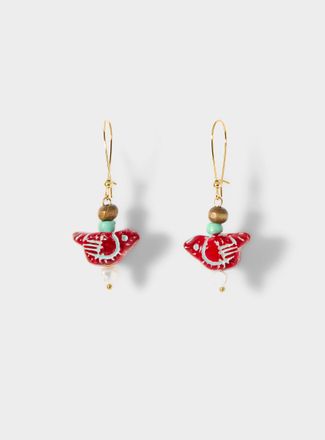 Simons Womens Artistic bird earrings