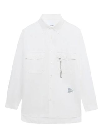 And Wander flap-pocket shirt - White