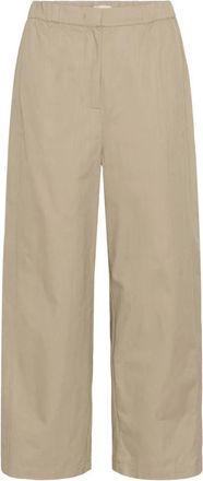 Soaked In Luxury Cropped Broek - Dames - Vrijetijds broeken - Beige - S - Broeken