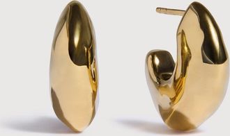 Monica Vinader Gold Odyssey Medium Hoop Earrings