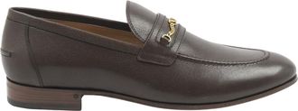 Valentino Loafers, male, Brown, Size: 9 1/2 US VLogo Signature Leather Loafers