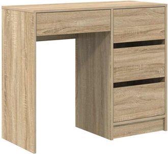 vidaXL Vidaxl - Escritorio Roble Sonoma 90 x 37.5 x 75 cm Madera contrachapada