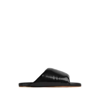 Bottega Veneta Sliders, male, Black, 10 UK, Leather Slide