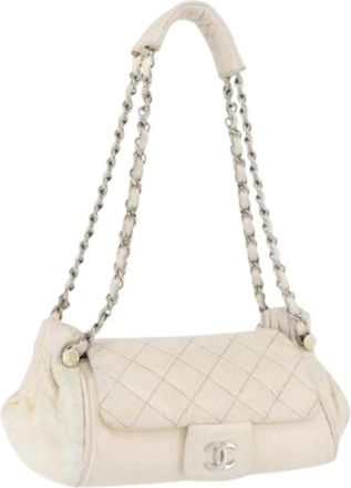 Chanel Pre-owned Shoulder Bags, female, White, Size: ONE SIZE Pre-owned Vintage Shoulder Bag